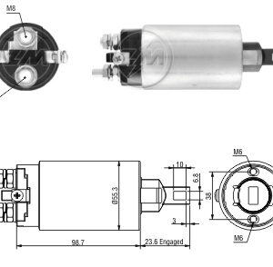 ΜΠΟΥΤΟΝ  ΜΙΖΑΣ  ZM  1-895  ΕΦΑΡΜΟΓΗ  MITSUBISHI