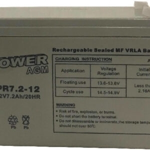 ΜΠΑΤΑΡΙΑ  POWER  AGM  PR7.2-12  VRLA