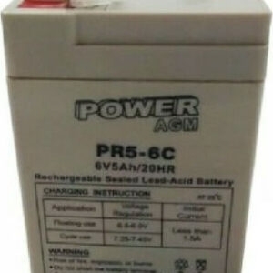 ΜΠΑΤΑΡΙΑ  POWER  AGM  PR5-6  VRLA