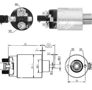 ΜΠΟΥΤΟΝ ΜΙΖΑΣ  ΖΜ 6-695   ΕΦΑΡΜΟΓΗ MITSUBISHI