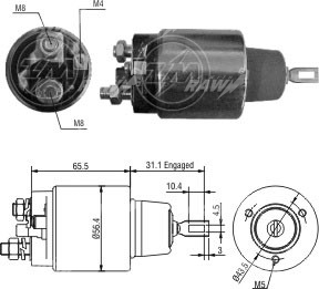 ΜΠΟΥΤΟΝ ΜΙΖΑΣ ΖΜ  1-975  ΕΦΑΡΜΟΓΗ BOSCH