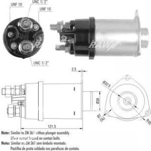ΜΠΟΥΤΟΝ  ΜΙΖΑΣ  ZM 461  ΕΦΑΡΜΟΓΗ  DELCO REMY
