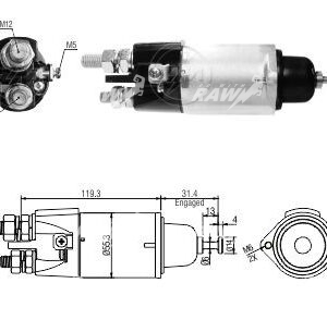 ΜΠΟΥΤΟΝ  ΜΙΖΑΣ  ZM 3-898  ΕΦΑΡΜΟΓΗ  MITSUBISHI