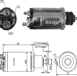 ΜΠΟΥΤΟΝ  ΜΙΖΑΣ  ZM 805  ΕΦΑΡΜΟΓΗ  DELCO  REMY