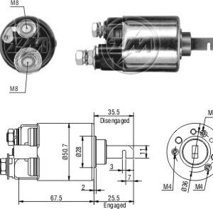 ΜΠΟΥΤΟΝ  ΜΙΖΑΣ  ZM 602  ΕΦΑΡΜΟΓΗ  HONDA